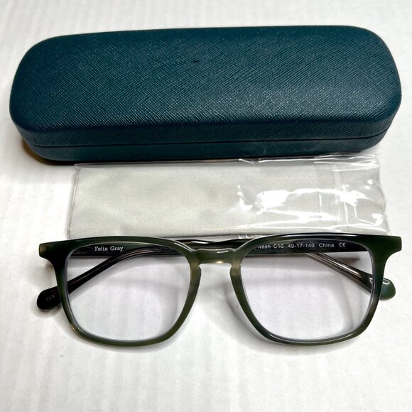 Felix Gray Nash Blue Light Glasses Artichoke Tortoise Acetate Computer 49-17-140 - Picture 3 of 10